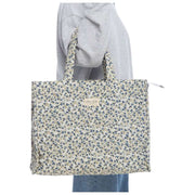 Grand sac cabas Moon Nude Spring - Bleu/Blanc/Vert