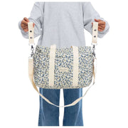 Moon Nude Spring Diaper Bag - Blue/White/Green