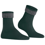 Chaussettes Burlington Plymouth - Vert/Gris