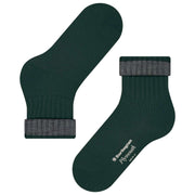 Chaussettes Burlington Plymouth - Vert/Gris