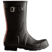 Hunter Original Short Tri Colour Logo Wellington Boots - Black