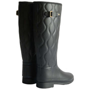 Bottes en caoutchouc Hunter Original Tall Refined Onion Quilt - Noir
