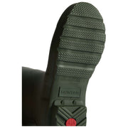 Bottes en caoutchouc Hunter Original Tall doublées de tartan - Vert olive foncé