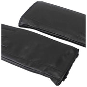 Gants en cuir doublés de fourrure de qualité supérieure Isotoner - Noir