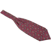 Knightsbridge Neckwear Small Paisley Silk Cravat - Wine