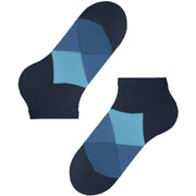 Burlington Clyde Sneaker Socks - Marine/Light Blue