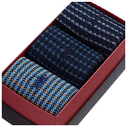 London Sock Company Shaken 3-Pair Sock Box Set - Blue