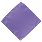 Michelsons of London Contast Floral Bow Tie and Plain Pocket Square Set - Lilac