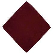 Michelsons of London Tonal Polyester Paisley Pocket Square and Tie Set - Dark Red