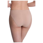 Slip taille haute en coton nu Natori Bliss - Caf Tan