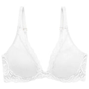 Natori Feathers Plunge T-Shirt Bra - White