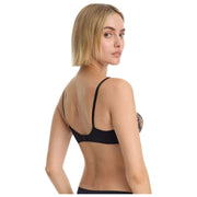 Soutien-gorge balconnet en dentelle Skarlett Blue Entice - Noir/Nylon Tan