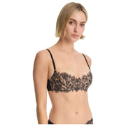 Soutien-gorge balconnet en dentelle Skarlett Blue Entice - Noir/Nylon Tan