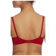 Skarlett Blue Entice Lace Balconette Bra - Lipstick Red/Nylon Tan