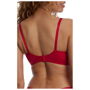 Soutien-gorge balconnet en dentelle Skarlett Blue Entice - Cerise brillante/Nylon Tan