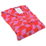 Bown of London Pink Diamond Hooded Dressing Gown - Red/Pink
