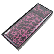 Knightsbridge Neckwear Bow Tie and Cummerbund Set - Black/Pink