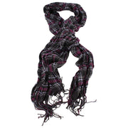 Bassin and Brown Grant Scrunched Scarf  - Black/Purple