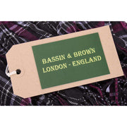 Bassin and Brown Grant Scrunched Scarf  - Black/Purple