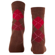 Burlington Whitby Socks - Brown/Red
