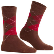 Burlington Whitby Socks - Brown/Red