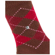 Burlington Whitby Socks - Brown/Red