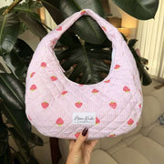 Moon Nude Strawberry Hoop Bag - Pink/Red