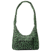 Sac à bandoulière Roka Belsize en toile de coton de taille moyenne - Vert artichaut d'animaux mélangés