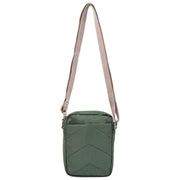 Petit sac à bandoulière en toile recyclée Roka Bond - Vert orage