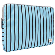Housse pour ordinateur portable en toile recyclée Roka Brick Lane - Rayure bleue