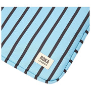 Housse pour ordinateur portable en toile recyclée Roka Brick Lane - Rayure bleue