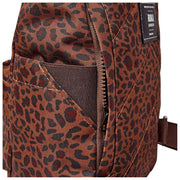 Roka Canfield B Small Recycled Canvas Backpack - Mini Leopard Brown