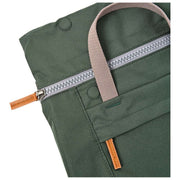 Roka Finchley Large Recycled Canvas Backpack - Thunderstorm Green