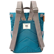 Petit sac à dos en toile recyclée Roka Finchley - Bleu sarcelle profond