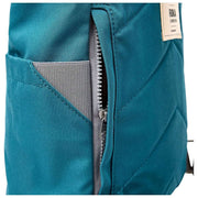 Petit sac à dos en toile recyclée Roka Finchley - Bleu sarcelle profond