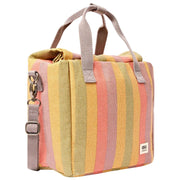 Roka Hampstead Cotton Canvas Lunch Bag - Faded Multi Stripe