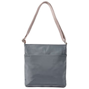 Sac à bandoulière Roka Kennington de taille moyenne en nylon recyclé - Gris Beluga