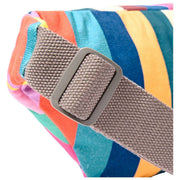 Roka Mill Hill Small Cotton Canvas Bum Bag - Wide Multi Stripe