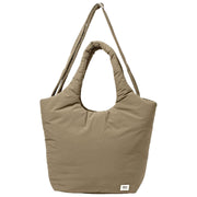 Roka Oxford Medium Taslon Shoulder Bag - Basil Brown
