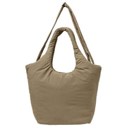 Roka Oxford Medium Taslon Shoulder Bag - Basil Brown