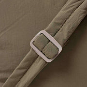 Roka Oxford Medium Taslon Shoulder Bag - Basil Brown