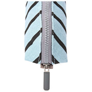 Roka Tate Small Cotton Canvas Pouch - Blue Stripe
