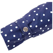 Parapluie Roka Waterloo en nylon recyclé - Bleu marine à pois