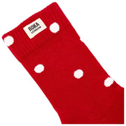 Roka Wimbledon Crew Socks - Scarlet Red Dot