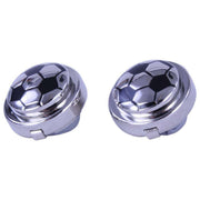 David Van Hagen Football Button Covers - Black/Silver