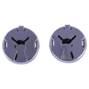 David Van Hagen Football Button Covers - Black/Silver