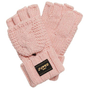 Superdry & Co Cable Knit Gloves - Pink Fleck