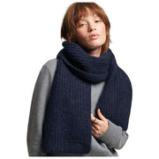 Superdry & Co Essential Ribbed Scarf - Dark Navy