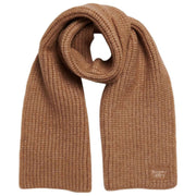 Superdry & Co Ribbed Knit Scarf - Toasted Coconut Brown