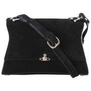 Vivienne Westwood Petit sac à bandoulière en cuir suédé Bianca - Noir